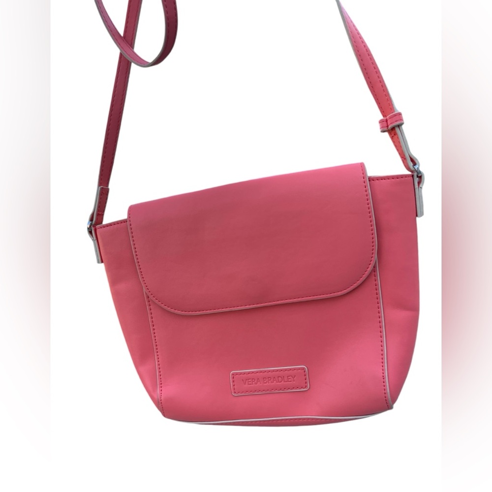 Coral Vera Bradley Flap Cross Body Purse - Coral